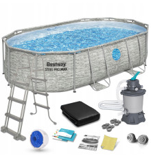 Басейн каркасний 11в1 Bestway Power Steel 56946 488 х 305 х 107 см