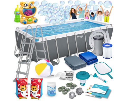 Basen ogrodowy stelażowy 488 x 244 x 122 cm 18w1 Bestway 56670 Basen ogrodowy stelażowy 488 x 244 x 122 cm 18w1 Bestway 56670