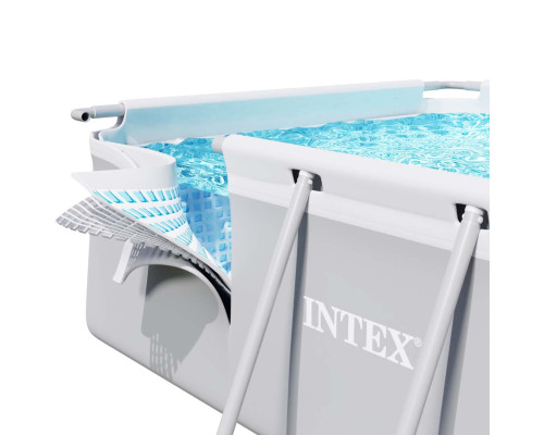 Басейн каркасний прямокутний 17в1 INTEX 26788, 400 x 200 x 100 см + машина для створення бульбашок