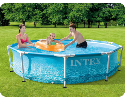 Басейн каркасний 6в1 INTEX 28206, 305 х 76 см, морський принт