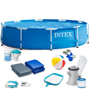 Басейн каркасний 16в1 INTEX 28200, 305 x 76 см, блакитний
