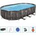 Басейн каркасний овальний Bestway 5611R Power Steel 610 x 366 см