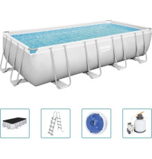 Басейн каркасний прямокутний 6в1 Bestway 56466 Power Steel 549 x 274 см