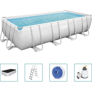 Басейн каркасний прямокутний 6в1 Bestway 56466 Power Steel 549 x 274 см
