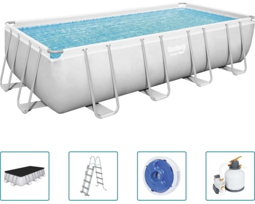 Басейн каркасний прямокутний 6в1 Bestway 56466 Power Steel 549 x 274 см Басейн каркасний прямокутний 6в1 Bestway 56466 Power Steel 549 x 274 см