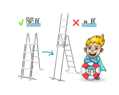 Басейн каркасний овальний 21в1 INTEX 26796, 503 x 274 x 122 см, сірий + машина для створення бульбашок