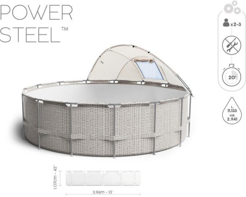 Басейн каркасний Bestway 5614V Power Steel 396 см Басейн каркасний Bestway 5614V Power Steel 396 см