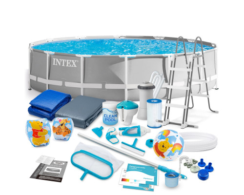 Басейн каркасний 21в1 INTEX 26720, 427 х 107 см, сірий Басейн каркасний 21в1 INTEX 26720, 427 х 107 см, сірий