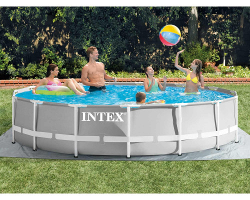 Басейн каркасний 18в1 INTEX 26724, 457 x 107 см, сірий