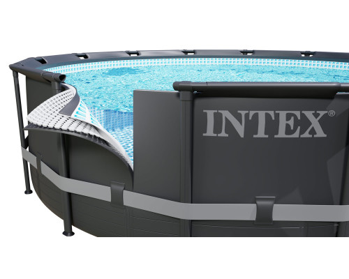 Басейн каркасний 11в1 INTEX 26340, 732 x 132 см, темно-сірий Басейн каркасний 11в1 INTEX 26340, 732 x 132 см, темно-сірий