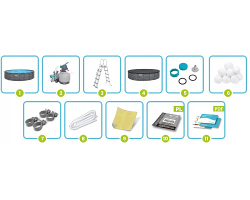 Басейн каркасний 11в1 Bestway 561KE 610 х 132 см