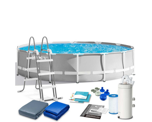 Басейн каркасний 12в1 INTEX 26720, 427 x 107 см, сірий