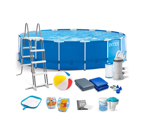 Басейн каркасний 17в1 INTEX 28242, 457 x 122 см, синій