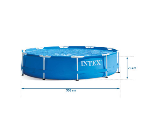 Басейн каркасний 15в1 INTEX 28202, 305 х 76 см + машина для створення бульбашок