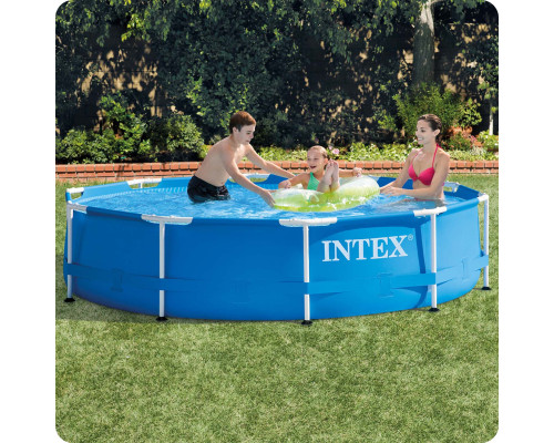 Басейн каркасний 15в1 INTEX 28202, 305 х 76 см + машина для створення бульбашок
