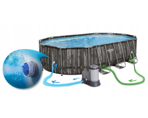 Басейн каркасний 18в1 Bestway 5611R, 610 × 366 × 122 см