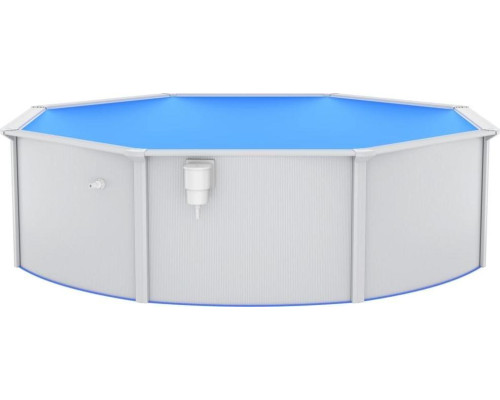 Басейн каркасний vidaXL 460 x 120 см, білий + драбина Басейн каркасний vidaXL 460 x 120 см, білий + драбина