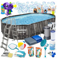 Басейн каркасний 18в1 Bestway 5611R 610 х 366 х 122 см