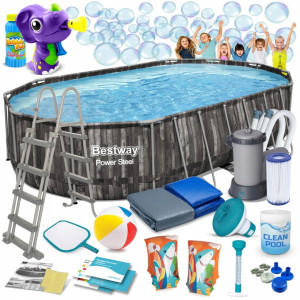 Басейн каркасний 18в1 Bestway 5611R 610 х 366 х 122 см