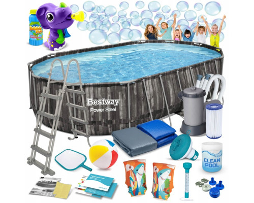 Басейн каркасний 18в1 Bestway 5611R 610 х 366 х 122 см