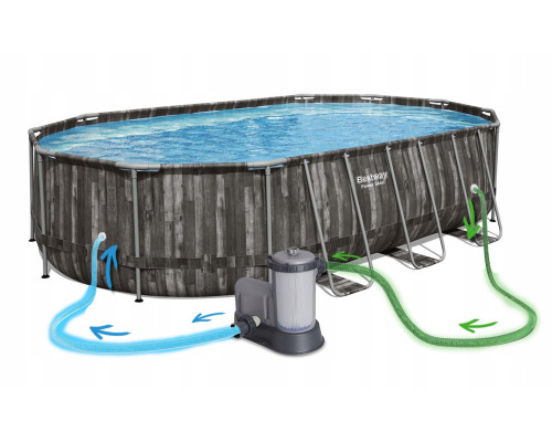 Басейн каркасний 18в1 Bestway 5611R 610 х 366 х 122 см