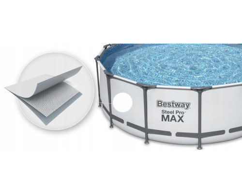 Басейн каркасний 17в1 Bestway 56595 427 х 84 см з машинкою для мильних бульбашок