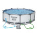 Басейн каркасний 17в1 Bestway 56595 427 х 84 см з машинкою для мильних бульбашок