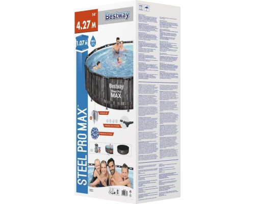 Басейн каркасний 19в1 Bestway 5612Z Steel Pro Max 488 см Басейн каркасний 19в1 Bestway 5612Z Steel Pro Max 488 см