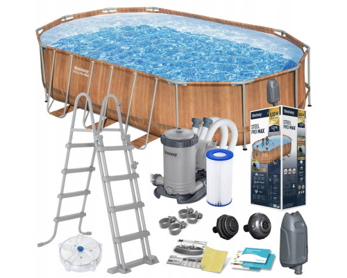 Басейн каркасний 13в1 Bestway 56719N 610 х 366 х 122 см