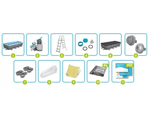 Басейн каркасний 11в1 Bestway 5612B 640 х 274 х 132 см