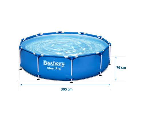 Басейн каркасний 16в1 Bestway 56679, 305 x 76 см Басейн каркасний 16в1 Bestway 56679, 305 x 76 см