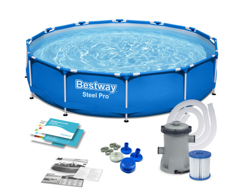 Басейн каркасний 7в1 Bestway 56681, 366 x 76 см Басейн каркасний 7в1 Bestway 56681, 366 x 76 см