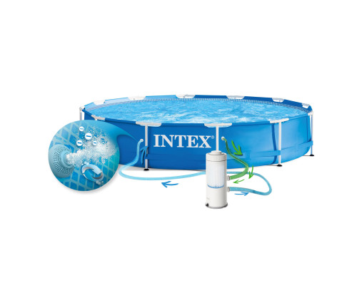 Басейн каркасний 16в1 INTEX 28212, 366 x 76 см + машина для створення бульбашок Басейн каркасний 16в1 INTEX 28212, 366 x 76 см + машина для створення бульбашок