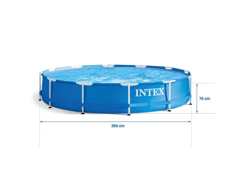 Басейн каркасний 16в1 INTEX 28212, 366 x 76 см + машина для створення бульбашок Басейн каркасний 16в1 INTEX 28212, 366 x 76 см + машина для створення бульбашок