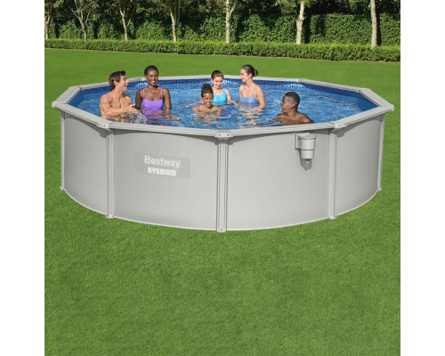 Басейн каркасний Bestway Hydrium з аксесуарами, 460 x 120 см, світло-сірий Басейн каркасний Bestway Hydrium з аксесуарами, 460 x 120 см, світло-сірий