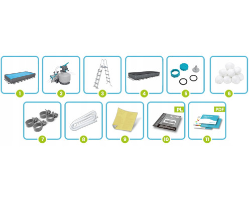 Басейн каркасний 11в1 Bestway 561KJ 956 х 488 х 132 см