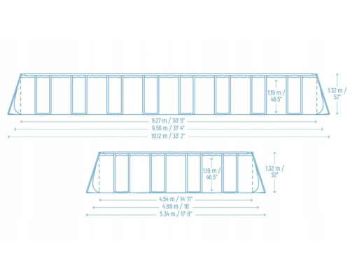 Басейн каркасний 11в1 Bestway 561KJ 956 х 488 х 132 см