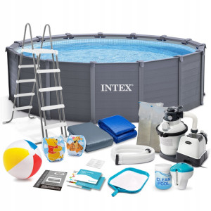 Басейн каркасний панельний 18в1 Intex 26384 478 × 124 см