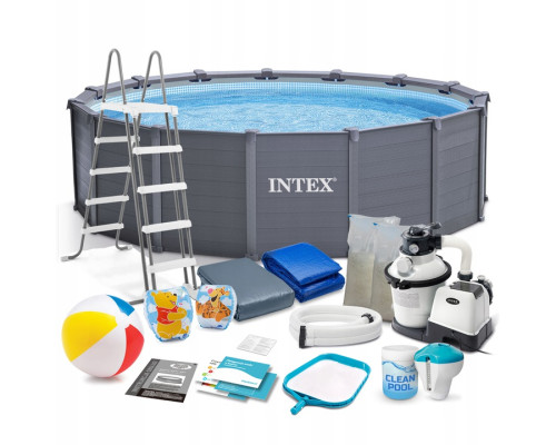 Басейн каркасний панельний 18в1 Intex 26384 478 × 124 см