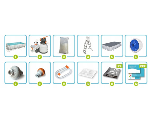 Басейн каркасний 12в1 Bestway 5612B 640 х 274 х 132 см