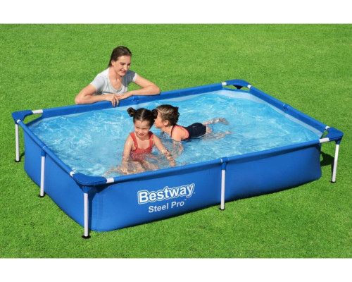 Басейн каркасний прямокутний Bestway 56401 Steel Pro 221 x 150 см Басейн каркасний прямокутний Bestway 56401 Steel Pro 221 x 150 см