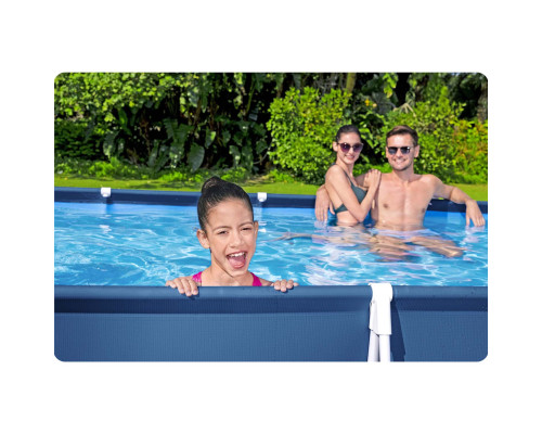 Басейн каркасний прямокутний 15в1 Bestway 56405N 400 x 211 x 81 см Басейн каркасний прямокутний 15в1 Bestway 56405N 400 x 211 x 81 см