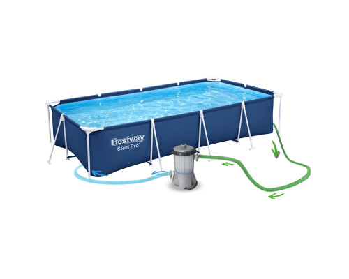 Басейн каркасний прямокутний 15в1 Bestway 56405N 400 x 211 x 81 см Басейн каркасний прямокутний 15в1 Bestway 56405N 400 x 211 x 81 см