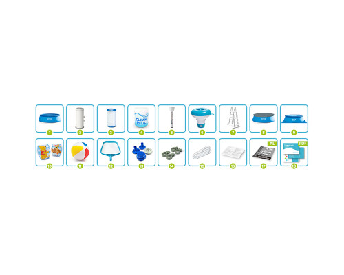 Басейн надувний 18в1 Intex 26168 457 х 122 см