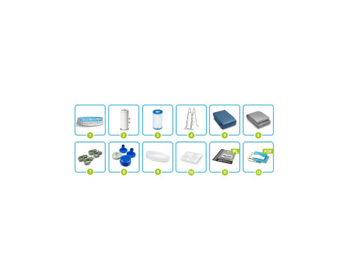 Басейн каркасний 12в1 Intex 26722 427 х 107 см