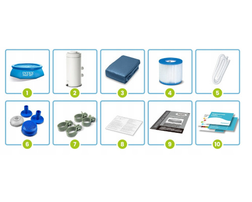 Басейн надувний 10в1 Intex 28158 457 х 84 см