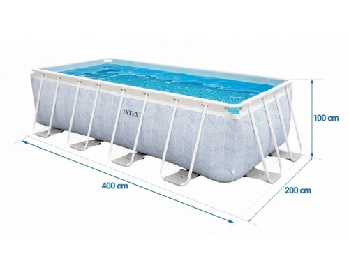 Басейн каркасний 18в1 Intex 26780 400 х 200 х 100 см
