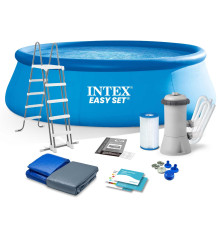 Басейн надувний 12в1 INTEX 26168, 457 x 122 см, блакитний