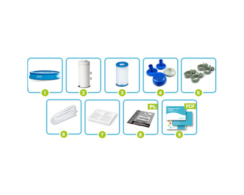 Басейн надувний 9в1 Intex 28118 305 х 61 см