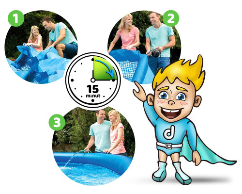 Басейн надувний 9в1 Intex 28118 305 х 61 см